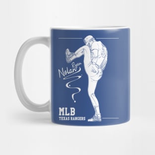 Nolan ryan || White || Texas rangers Mug